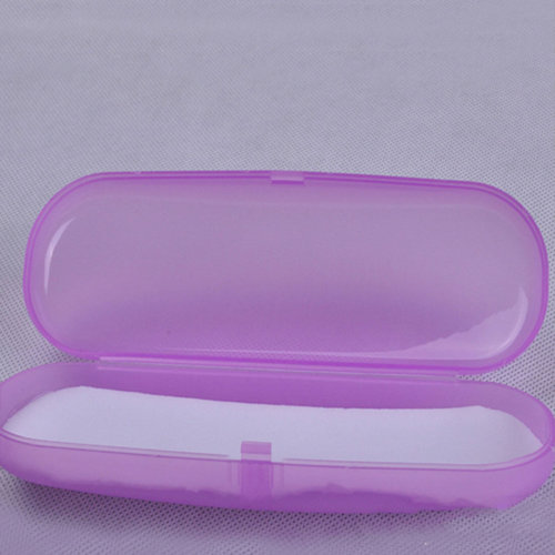 Brillenbox transparent purple 2