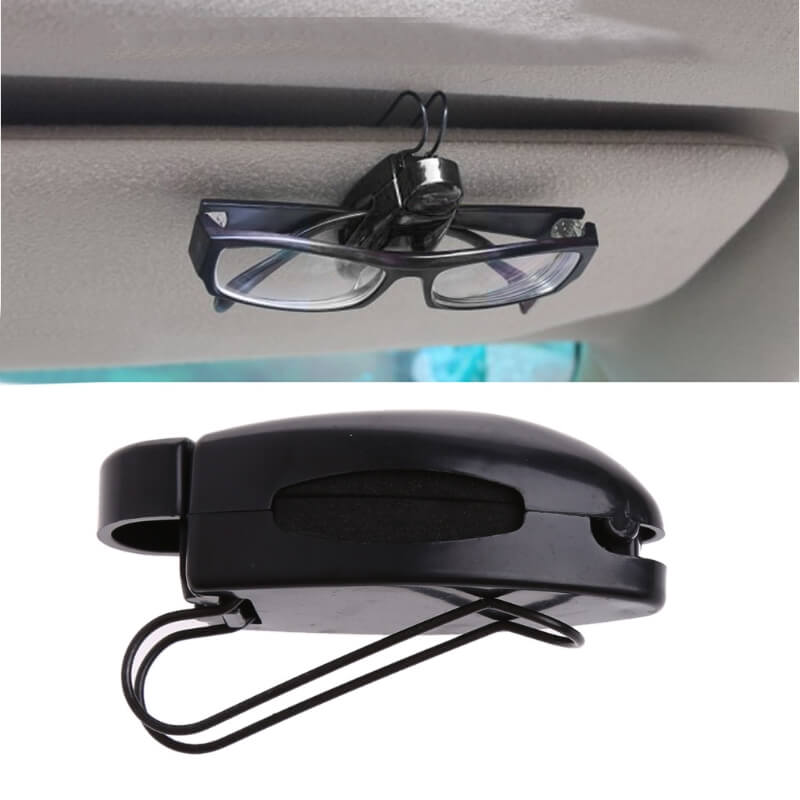 CGEAMDY Brillenhalter für Auto Sonnenblende, Auto Visier Brille